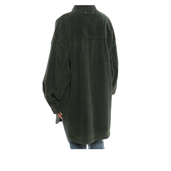 Ggdb green velvet cord Shacket - Picture 11 of 15